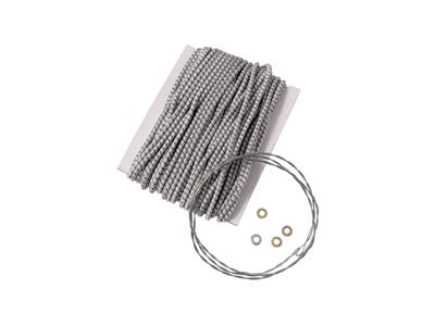 Easy Camp Shock Cord - Reperationssæt - 15 meter - Sort/Hvid