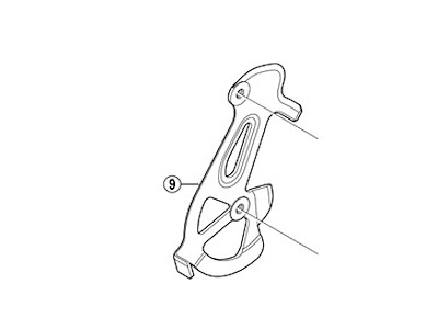 Shimano Altus Inderplade til bagskifter model RD-M310