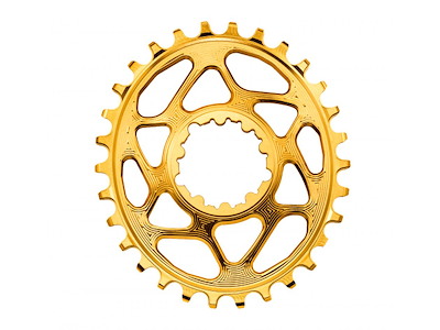 Absolute Black Klinge 36T direkte montering Oval SRAM GXP Guld