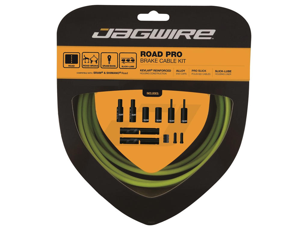 Jagwire - Road Pro - bremsekabel sæt til Road - Grøn