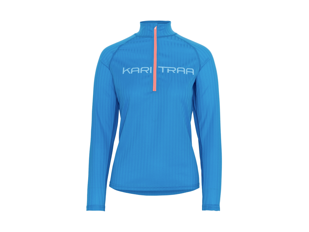 Kari Traa Ella Half-Zip - Trøje - Blå - Str. XL Kari Traa Ella Half-Zip - Trøje - Blå - Str. XL