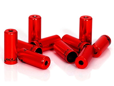 XLC endestop for yderkabel 5 mm rød 10 stk