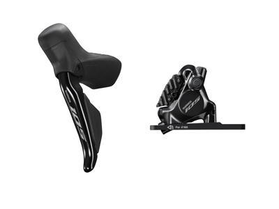 Shimano 105 Di2 R7170 - Skifte- og bremsegreb venstre - Hydraulisk kaliber og olieslange 