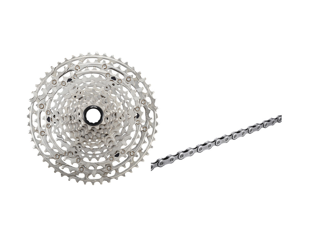 Shimano Deore kassette og kæde - 12 gear kassette 10-51 tands samt M6100 kæde