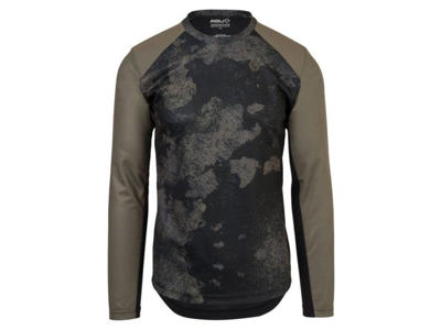 AGU - Cykeltrøje med lange ærmer - Loose fit - MTB - Army Grøn - Str. S