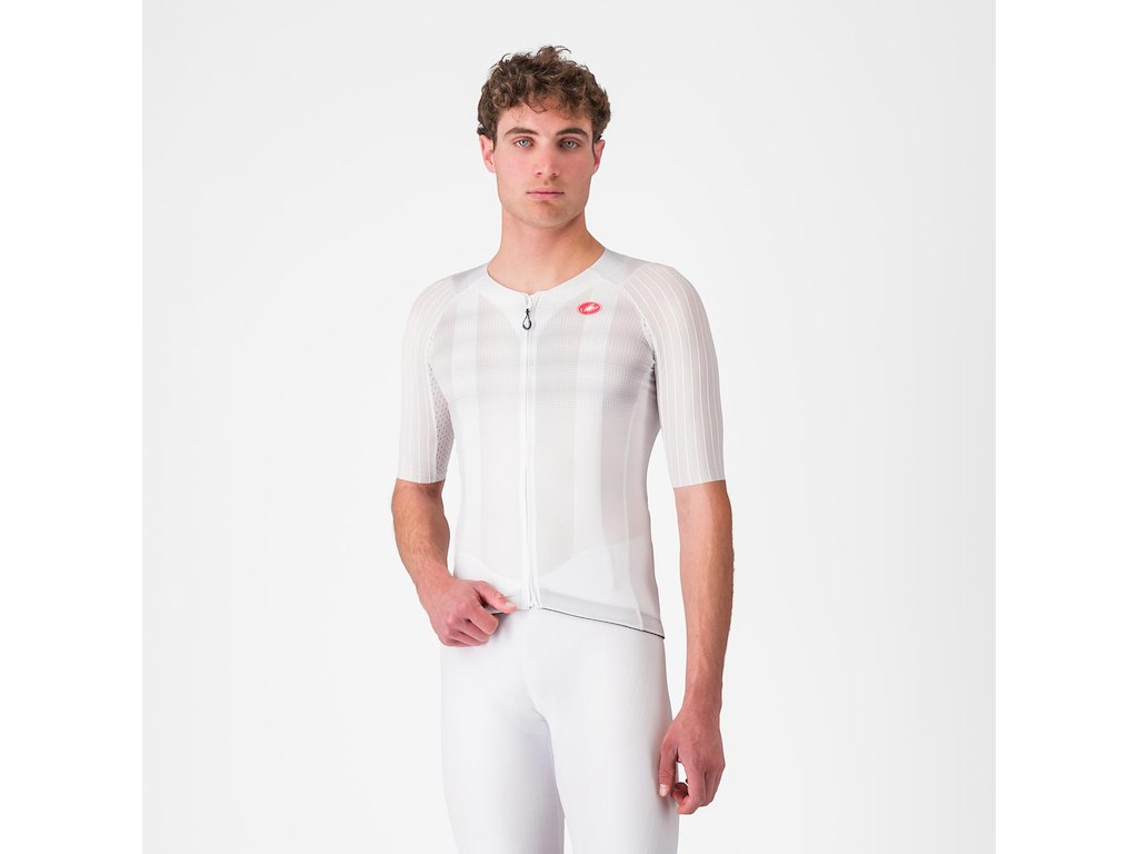 Castelli Aero Race 8S Cykeltrøje Hvid Herre