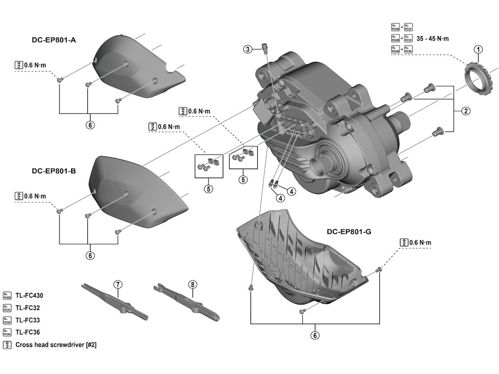 Shimano Steps låsering til model DU-EP801