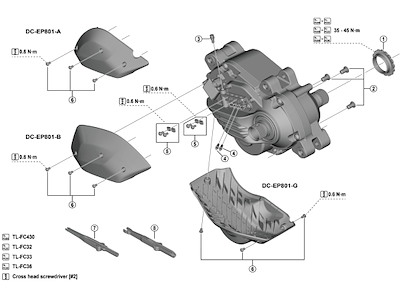Shimano Steps låsering til model DU-EP801