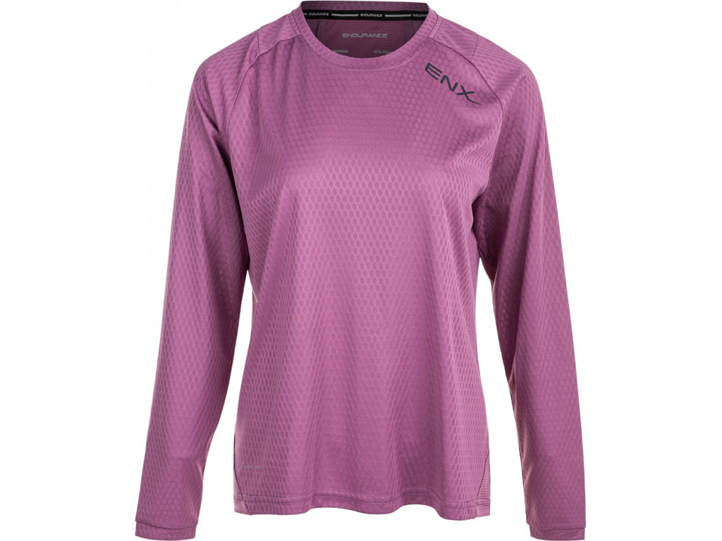 Endurance Jannie - Cykel/MTB trøje m. lange ærmer - Dame - Argyle Purple -  Str. 36/S