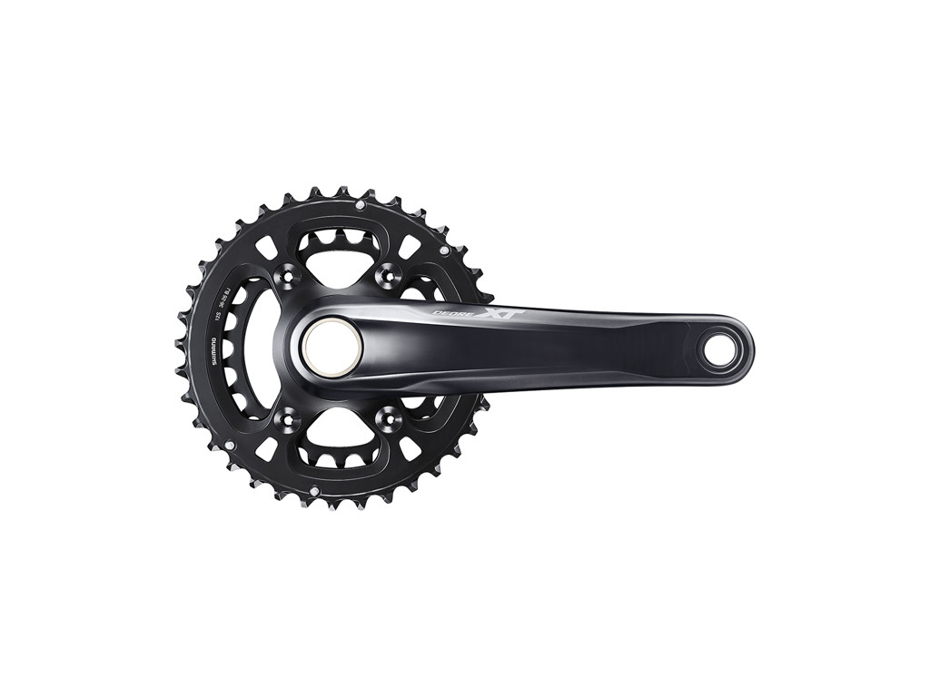 Shimano XT - Kranksæt M8100 - 2x12 gear 26/36 tands klinger - 170 mm Pedalarme