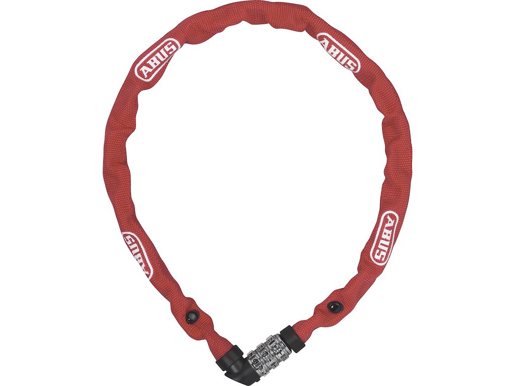 Abus kædelås med kode web 1200 110 cm rød