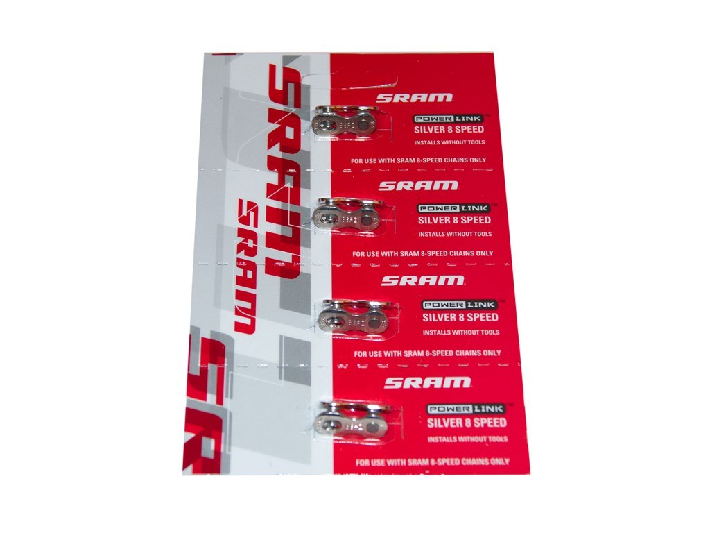 Sram PowerLink 8 Speed Silver 4 Pack