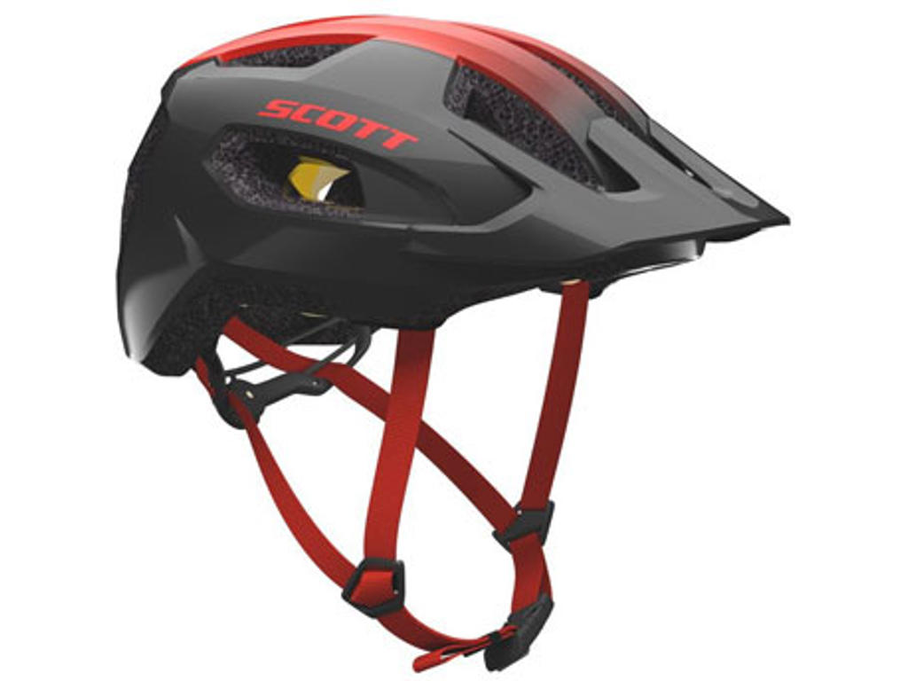 SCOTT Supra Plus - Cykelhjelm - Dark Grey/Red - Str. 52-57 cm