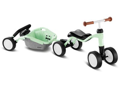 Puky Wutsch Traily Bundle løbecykel pastelgrøn