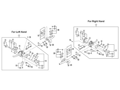 Shimano XT grebsbolt komplet venstre side til model ST-M765
