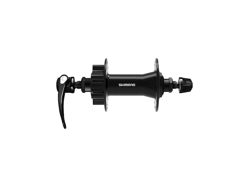 Shimano Cues - Fornav QR til disk med 6 bolte - 100mm bred - Til 32 eger - HB-QB400
