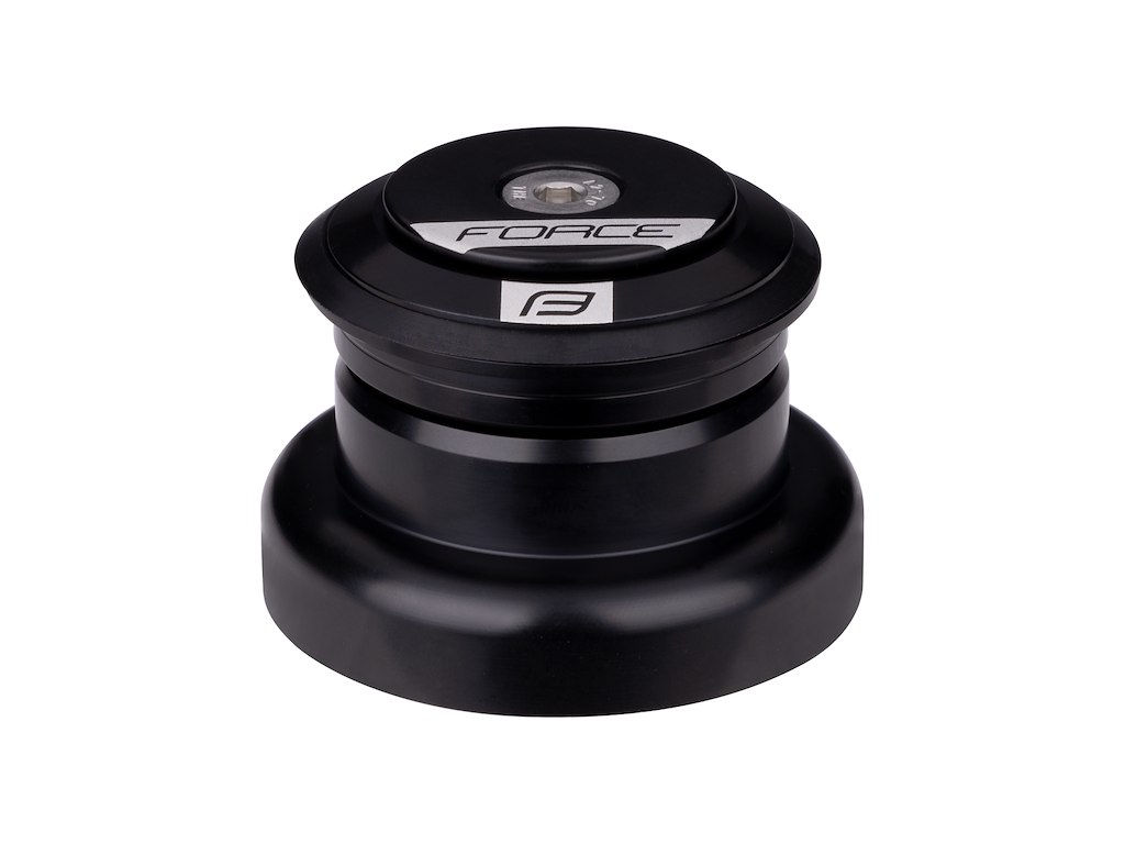 FORCE styrfittings AHEAD 1 1/8'' aluminium tapered - sort