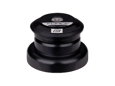 FORCE styrfittings AHEAD 1 1/8'' aluminium tapered - sort