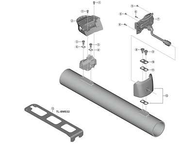 Shimano Steps nøglekasseenhed til model BM-E8016