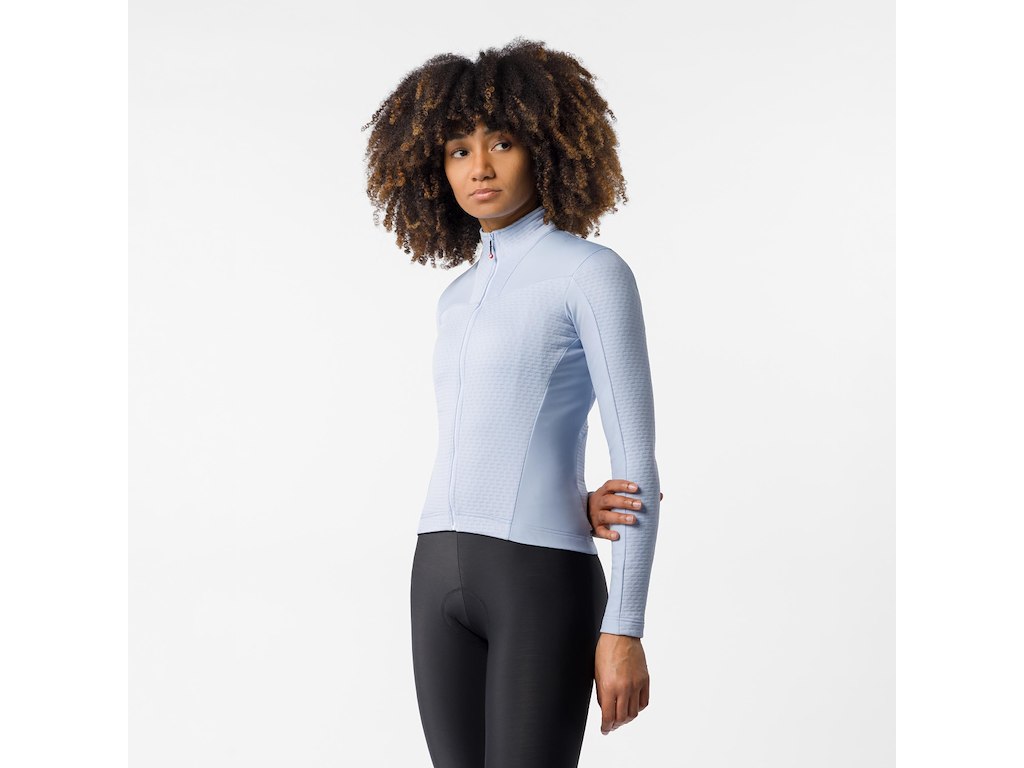 Castelli Sfida 3 Jersey - Cykeltrøje - Lange ærmer - Dame - Steel Fade - Str. S
