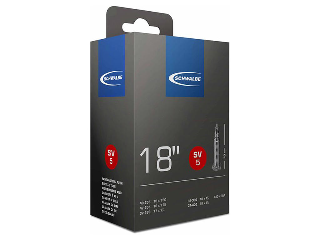 Schwalbe slange 18 x 1,75  med 40mm lang racerventil SV5