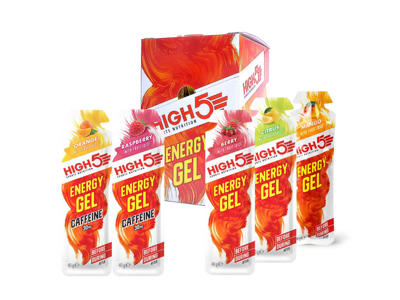 High5 EnergyGel - Kasse med 20 stk. -  4 x 5 forskellige smagsvarianter