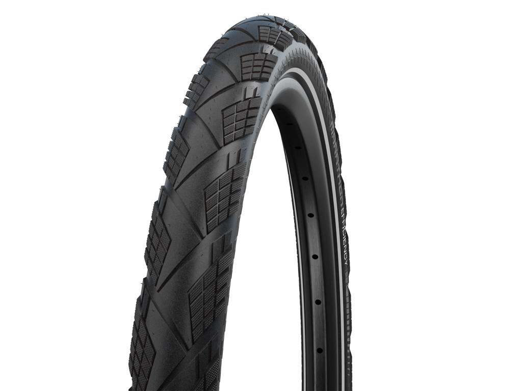 Schwalbe Marathon Efficiency Evo - Addix V-Guard - Foldedæk - 700x38C (40-622) - Sort refleks