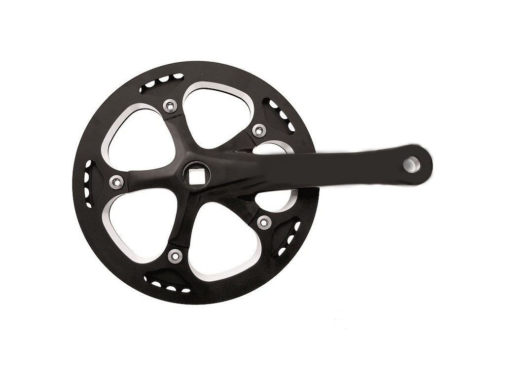 Pioneer Kranksæt sort med kædeskærm 170 mm