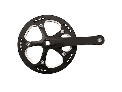Pioneer Kranksæt sort med kædeskærm 170 mm