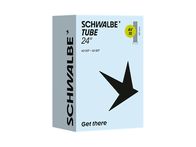 Schwalbe slange 24" (40/62-507) med 40mm lang Autoventil AV10