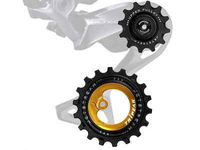 Tripeak Oversized pulleyhjul Jetstream pro keramiske lejer Shimano R70XX, R80XX 12T/18T sort