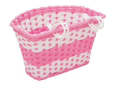 OXC - Kurv i plast til juniorcykler - Rosa