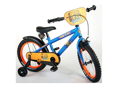 Volare NERF Børnecykel - 16" med støttehjul - Satinblå