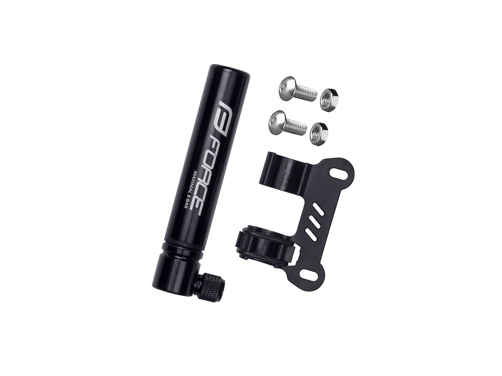 FORCE Mini Håndpumpe Alu Sort