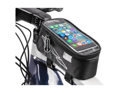 M-Wave Rotterdam Top XL - Cykeltaske til stel - Velcro montering - Sort - Str. 1.5 liter