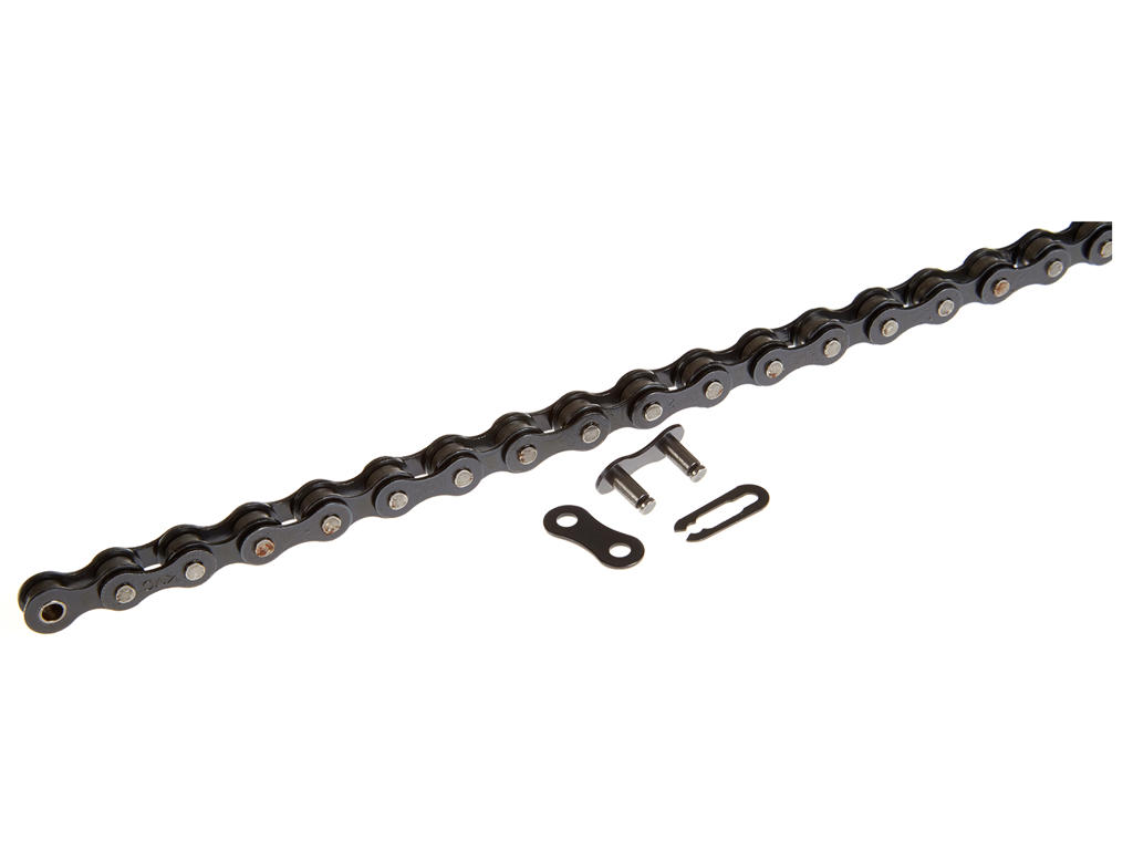 KMC kæde B1 - 1/2"x1/8" Sort 112 led inklusiv samleled