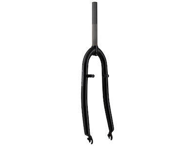 FORCE forgaffel trekking 28" stål 1" med gevind (100mm) 200 mm langV-bremse - blank sort