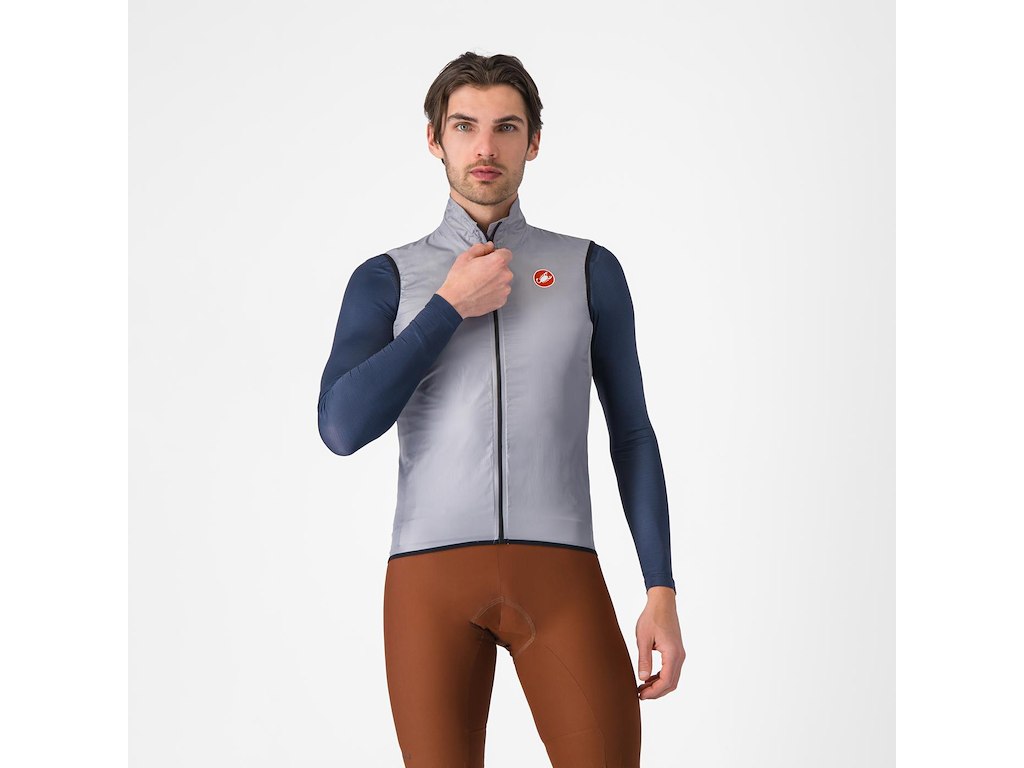 Castelli Aria Vest - Cykelvest - Silver Gray - L