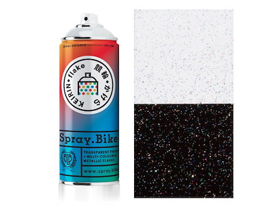 Spray.Bike Klarlak med multifarvet glimmer effekt 400 ml