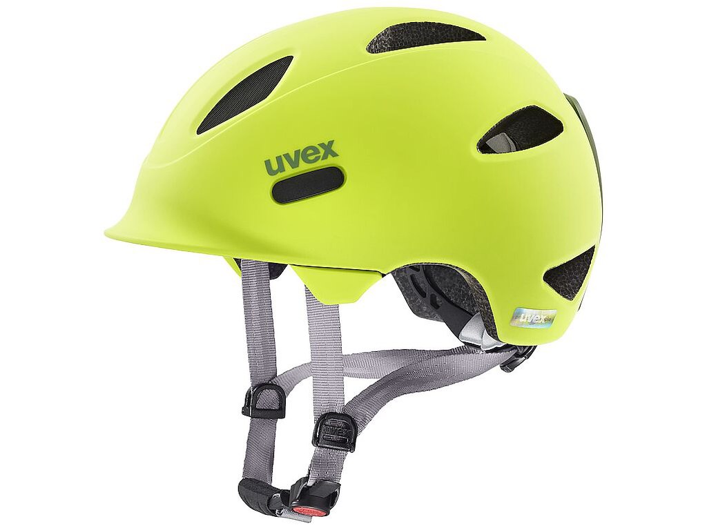 Uvex Oyo Cykelhjelm Kids - Neon Yellow Moss Green - Str. 45-50 cm
