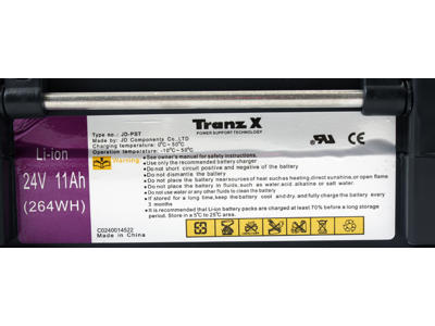 Batteri til E-FLY elcykel 24 volt 11AH - Sort