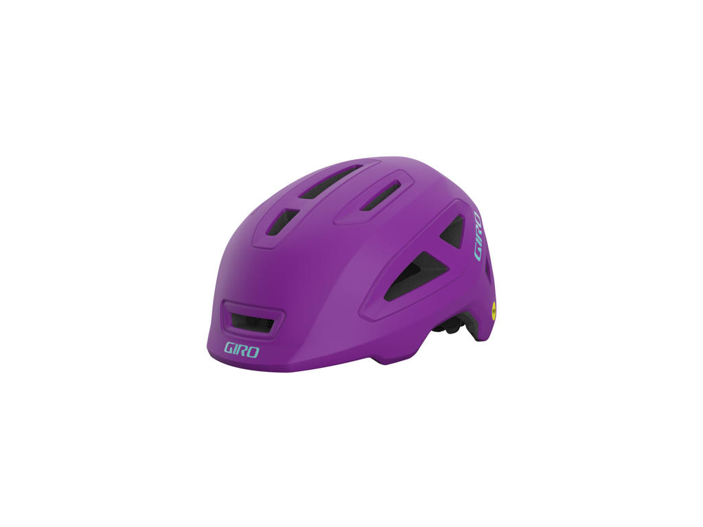 Giro Scamp II Mips II - Cykelhjelm barn - Str. 45-49 cm - Mat lilla