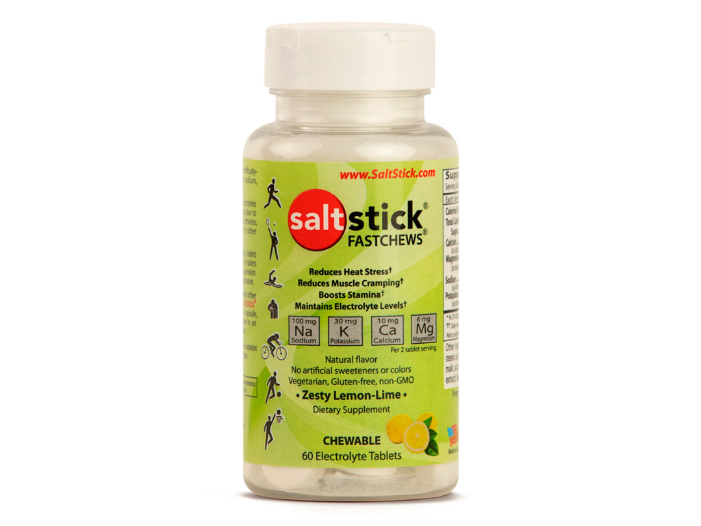 SaltStick Fastchews - Elektrolytchews - Lemon-Lime - 60 stk.