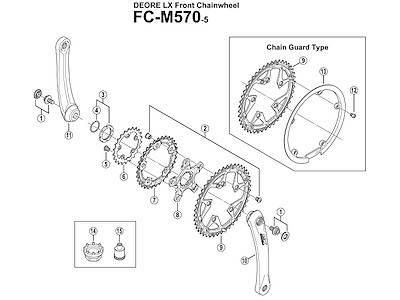Shimano låsering for adapter FC-M570