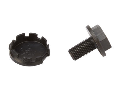 Shimano Steps - Bolt og støvdæksel til pedalarm - Sort - FC-E6000