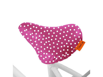 Bikecap - Vandtæt sadelovertræk - Børn - Polka dots - Pink