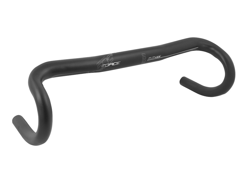 FORCE styr road H9.6  31,8/420 mm aluminium sort