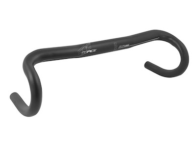 FORCE styr road H9.6  31,8/420 mm aluminium sort