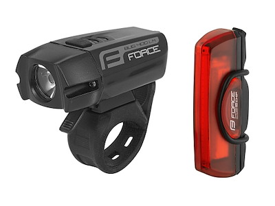 FORCE Glare USB Opladeligt Lygtesæt