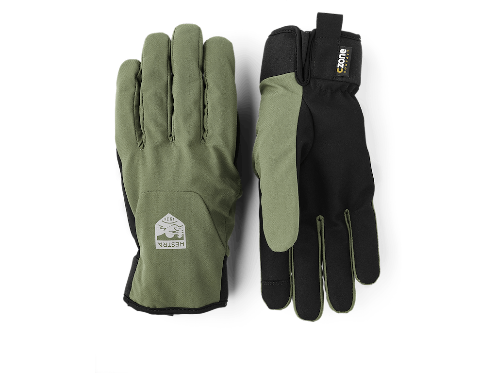 Hestra Czone Mistral 5-Finger Cykelhandske Oliven (Størrelse: X-Small)